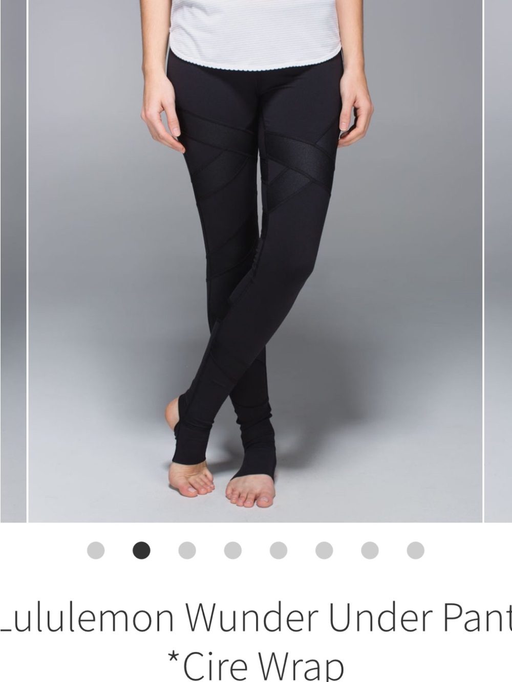 Wunder Under Cire Wrap Stirrup Leggings - Black